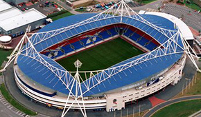 University of Bolton Stadium vu du ciel